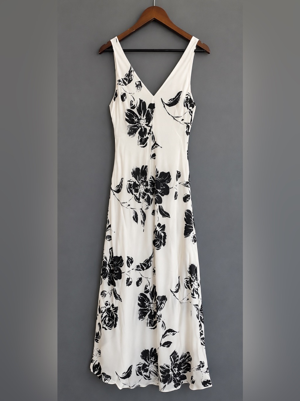 Favorite Daughter V-Neck Black & White Floral Maxi Dress - Picture 3 of 5